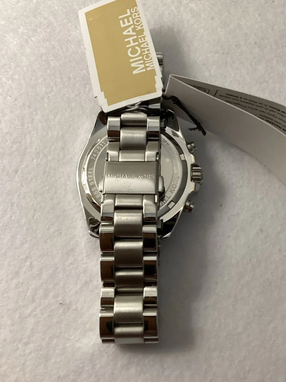 Michael Kors Bradshaw Silver-Tone Stainless Steel Bracelet Watch 36mm